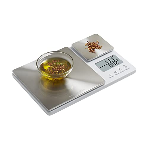 KQ909 Dual Platform Digital Kitchen and Food Scale (White / Dual Platform)
