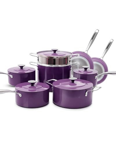 Lux 13 Piece Premium Cookware Collection (Eggplant (G11))