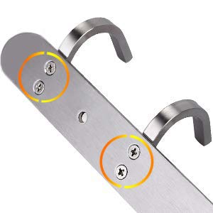 Towel Hook Rack Brushed Nickel 17 (7 hooks)