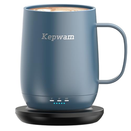 Self Heating Coffee Mug T2 (Steel Blue / 16oz)