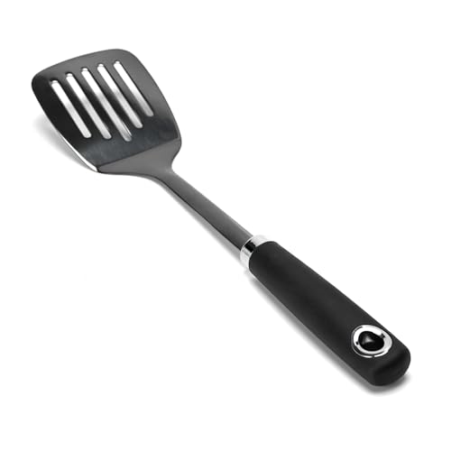 Stainless Steel Slotted Turner Spatula (Z-Black Turner Spatula)