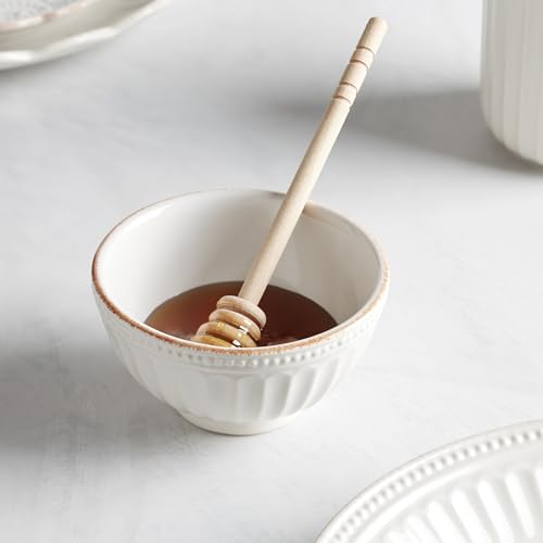 French Perle Groove White All (All-Purpose Bowls, Set of 4)
