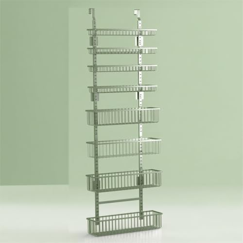 Sage Green Over The Door Pantry Organizer (Sage Green / 8-Tier)