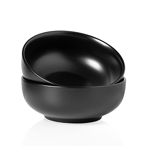 Large Serving Bowls (8 Inch / Matte Black)