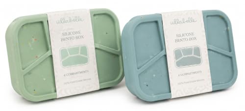 Silicone Bento Box (Green Blue)