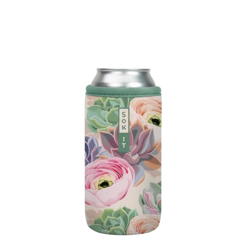 CanSok Sleeve for Beer & Soda Insulated Neoprene Cover (Pastel Splendor / 16oz Can Sleeve)