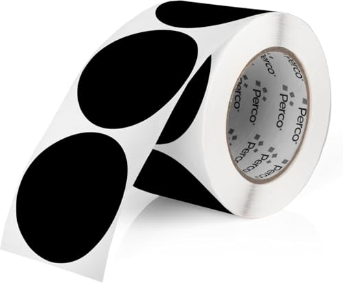 Black Round Circle Dot Sticker 3 (Black / 3 Inch)
