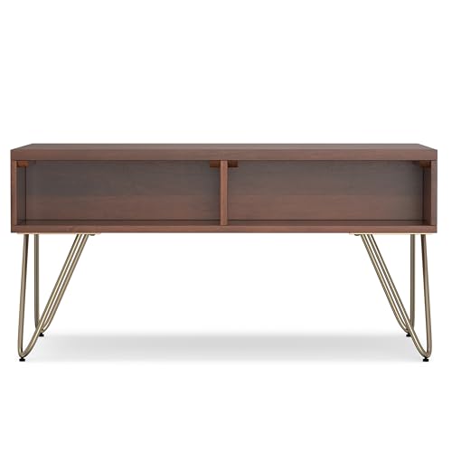 Hunter 36" Wide Solid Mango Wood Coffee Table in Brown (Lift Top Coffee Table / 36 inch / Umber Brown)