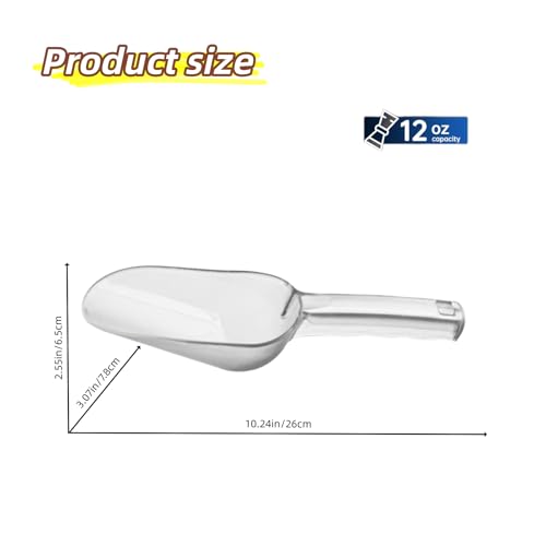 Plastic ice scoop for freezer