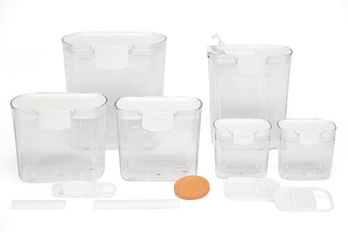ProKeeper Baker's Airtight Kitchen Storage Canister Container Set for Flour