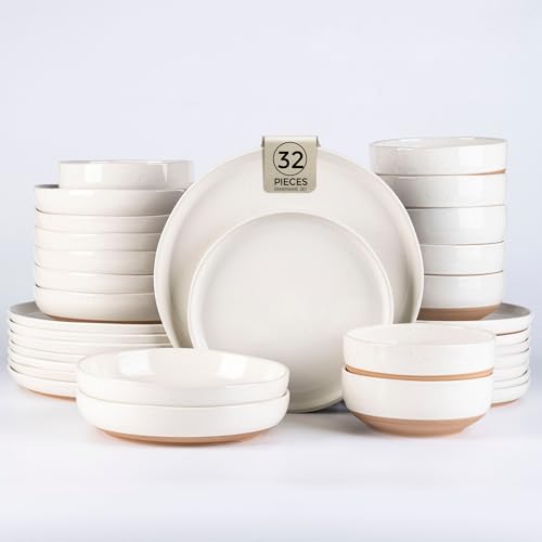Dinnerware Sets for 8 (Light Beige / Service For 8(32Pcs))