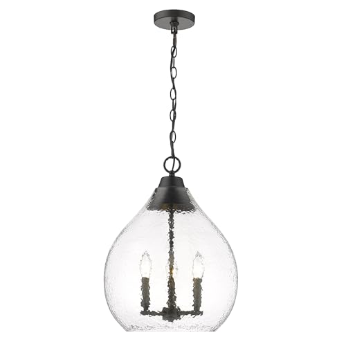 Ariella 3 Light Pendant in Matte Black (Black)