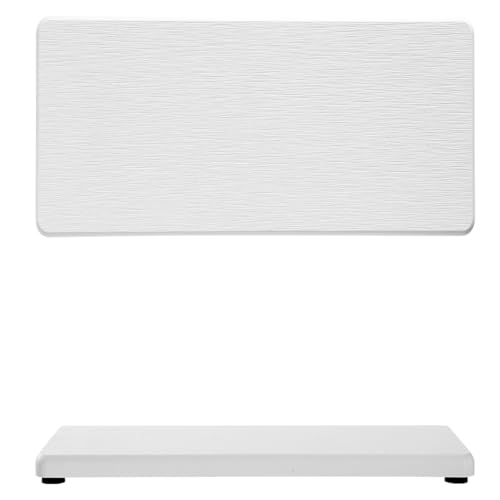 2PCS 7"x3.5" Water Absorbing Bathroom Sink Vanity Trays (2 Pack - Natural White / 7" x 3.5")