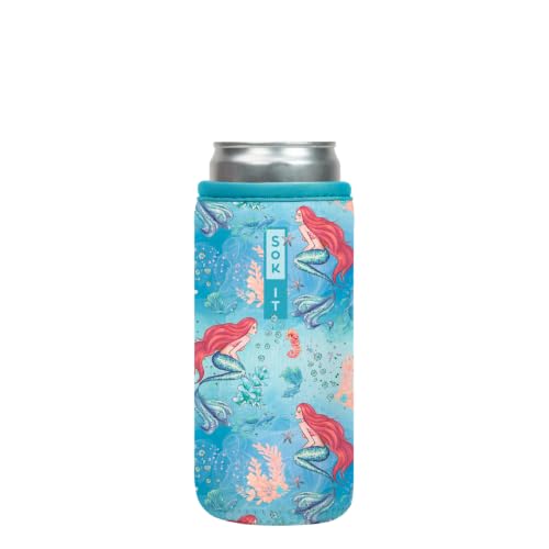 CanSok Sleeve for Beer & Soda Insulated Neoprene Cover (Treasures Untold / 12oz Slim Can Sleeve)