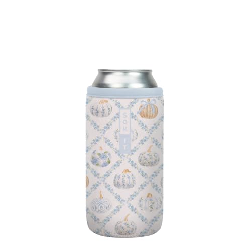 CanSok Sleeve for Beer & Soda Insulated Neoprene Cover (Porcelain Pumpkin / 16oz Can Sleeve)