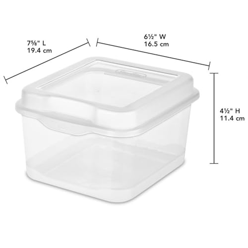18038612 Small Flip Top Storage Box (1.5 Cubic Feet / 24 Pack)