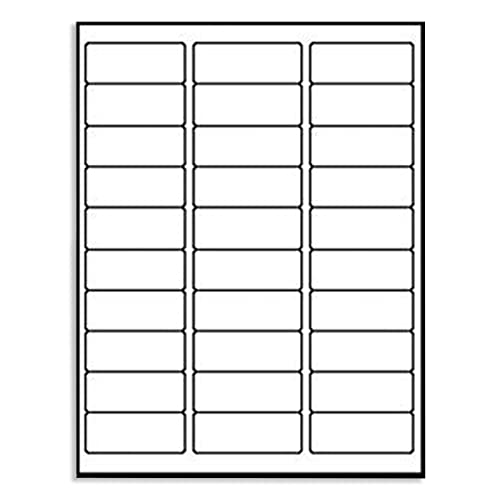 30 up Sticker Labels 1 x 2 (1" x 2-5/8"(30-UP) / 30 Sheets)