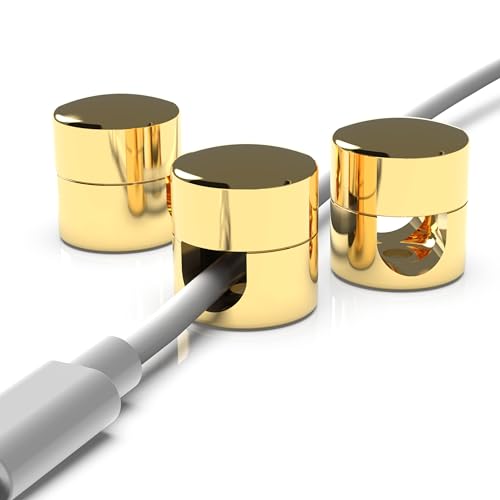 Cable Anchors for Desk Organization Gold