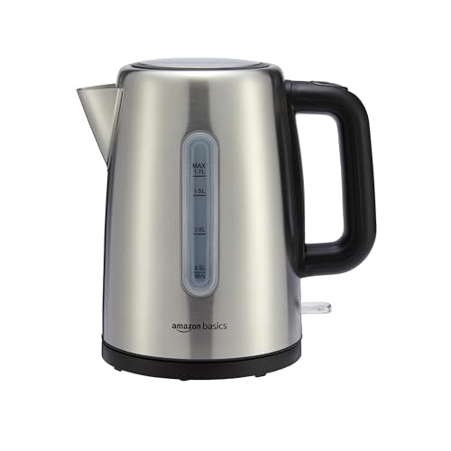 Electric Stainless Steel Kettle for Tea and Coffee (Stainless Steel / 1.8 Quarts)
