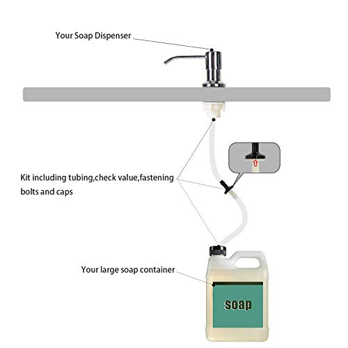 Sink Soap Dispenser Extension Tube Kit