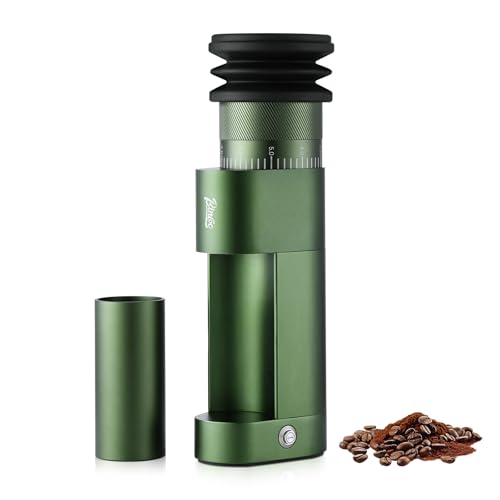 DM09 Coffee Grinder Electric with CNC Steel Burr (Green)