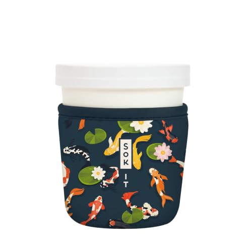 IceCreamSok Insulated Neoprene Cover (Koi Garden / Fits Tapered Pints)