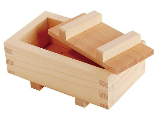 6 Pack Wooden Rectangular Oshizushi Sushi Press Mold Maker Rice Mold (7 x 4 inch)