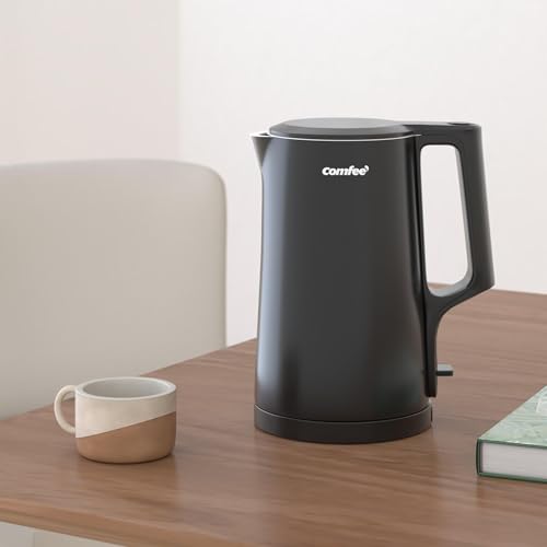 COMFEE Electric Kettle (Black / Double Wall)