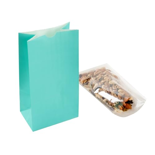 Turquoise Paper Bag (4 lb / Turquoise)
