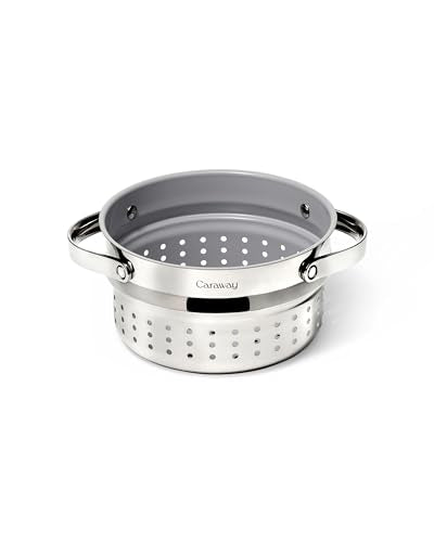 Steamer Stainless Steel Steamer with Handles (Stainless Steel / Small (3qt))