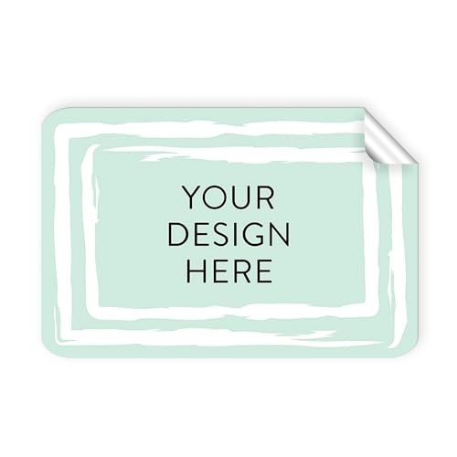 100 Custom Vinyl Stickers (Mint / 5x3)