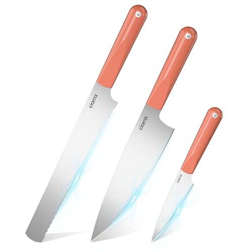 Professional Kitchen Knife Set 4 PCS (Orange)