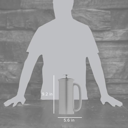 P7 French Press (18 oz / Brushed Stainless Steel)