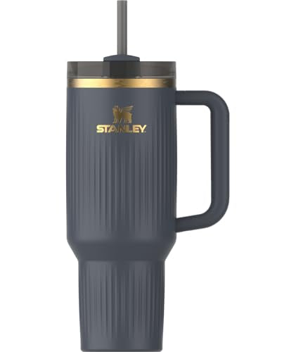 Quencher H2.0 Tumbler with Handle and Straw 40 oz (40 Ounces / Fluted Twilight)