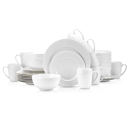 Alexandria 32 (Basket - White / 32 Piece Service for 8)