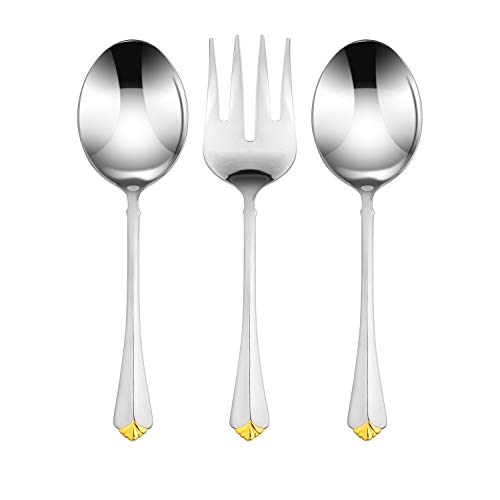 Venezia Collection Gold Flatware Serving Set for 12 (Sole)