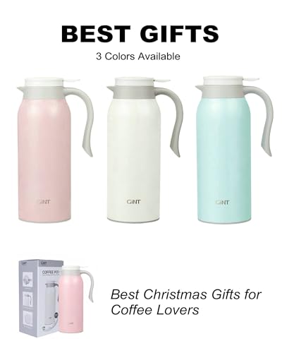 51 Oz Stainless Steel Thermal Coffee Carafe (Pink / 50.7 Ounces)