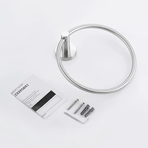Towel Ring for Bathroom (Brushed Grey)