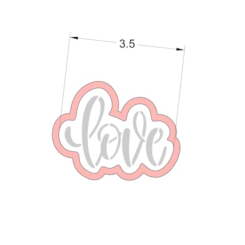 Cookie Cutter and Stencil Bundle Royal Icing Cookies Stencils Paint Your Own Biscuit Bakery Starter Kits Royal Icing Fondant Cutters Birthday Wedding Holiday Cookies Painting Coloring Pages Comb (Love)