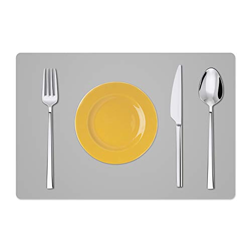 Silicone Placemats (23.6"×15.7"-2pack / Gray)