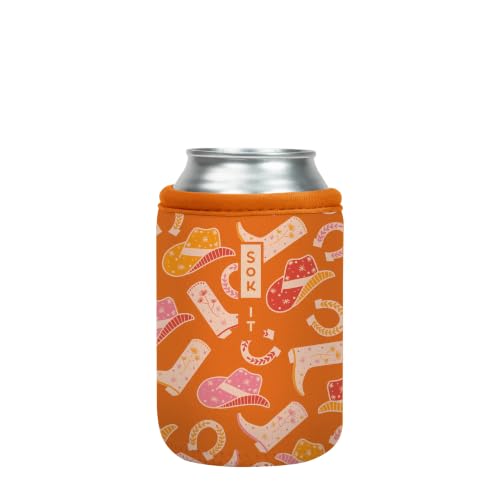CanSok Sleeve for Beer & Soda Insulated Neoprene Cover (Cowgirl Couture / 12oz Can Sleeve)