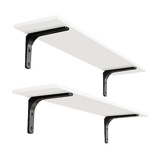 Long Wall Shelves (White / 31.5 Inch)