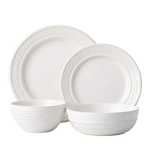 Le Panier Place Setting 4pc Whitewash Dinnerware Set (Whitewash / 4pc)