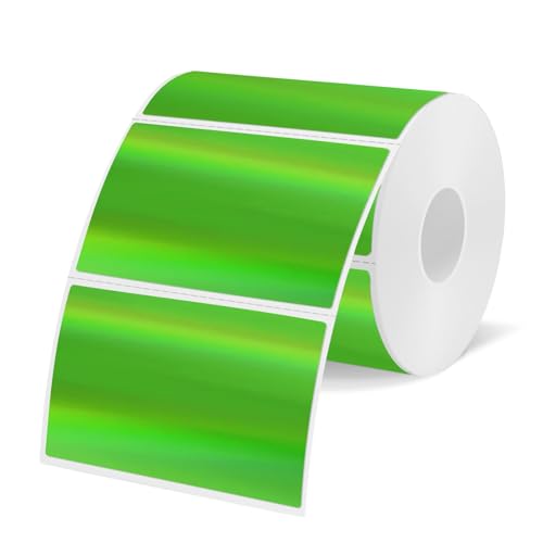 3x2 Inch Holographic Thermal Labels (Holographic Green / 2*3 inch)