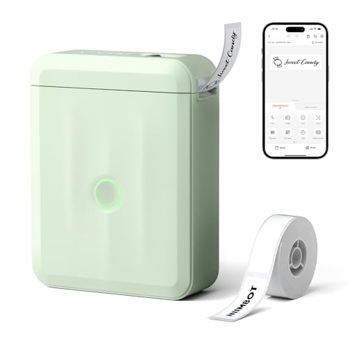 D110 Mini Label Maker Machine with Tape for Home School