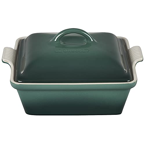 Stoneware Covered Square Casserole (Artichaut / 2.5 qt.)