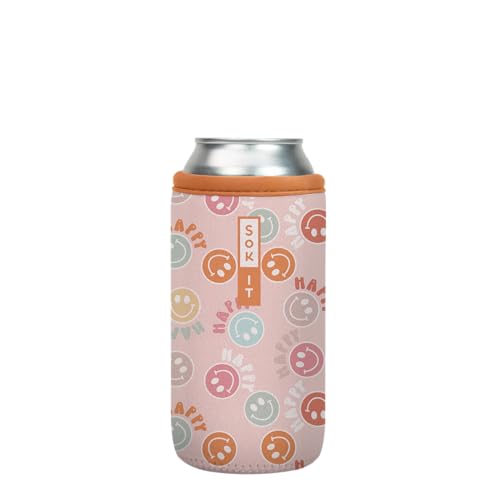 CanSok Sleeve for Beer & Soda Insulated Neoprene Cover (Mood Booster / 16oz Can Sleeve)
