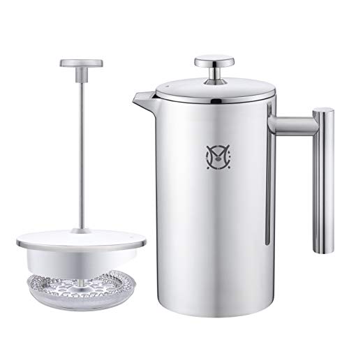 French Press Coffee Maker (Stainless Steel / 12 fl oz (350 ml))