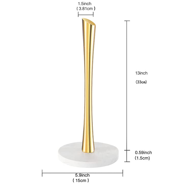 Gold Paper Towel Holder Countertop (Gold)