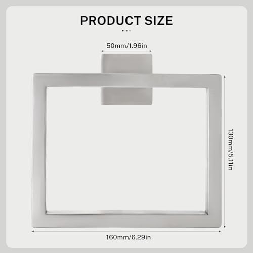 Brushed Nickel Towel Ring Towel Holder for Bathroom Bath Towel Hanger Stainless Steel Bathroom Hardware Accessories Wall (Brushed Nickel / 1 Pc)